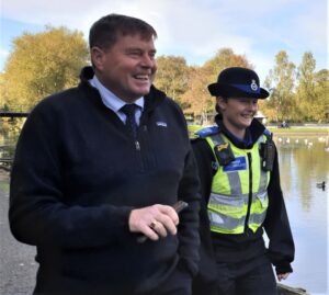 PCC Peter McCall with PCSO