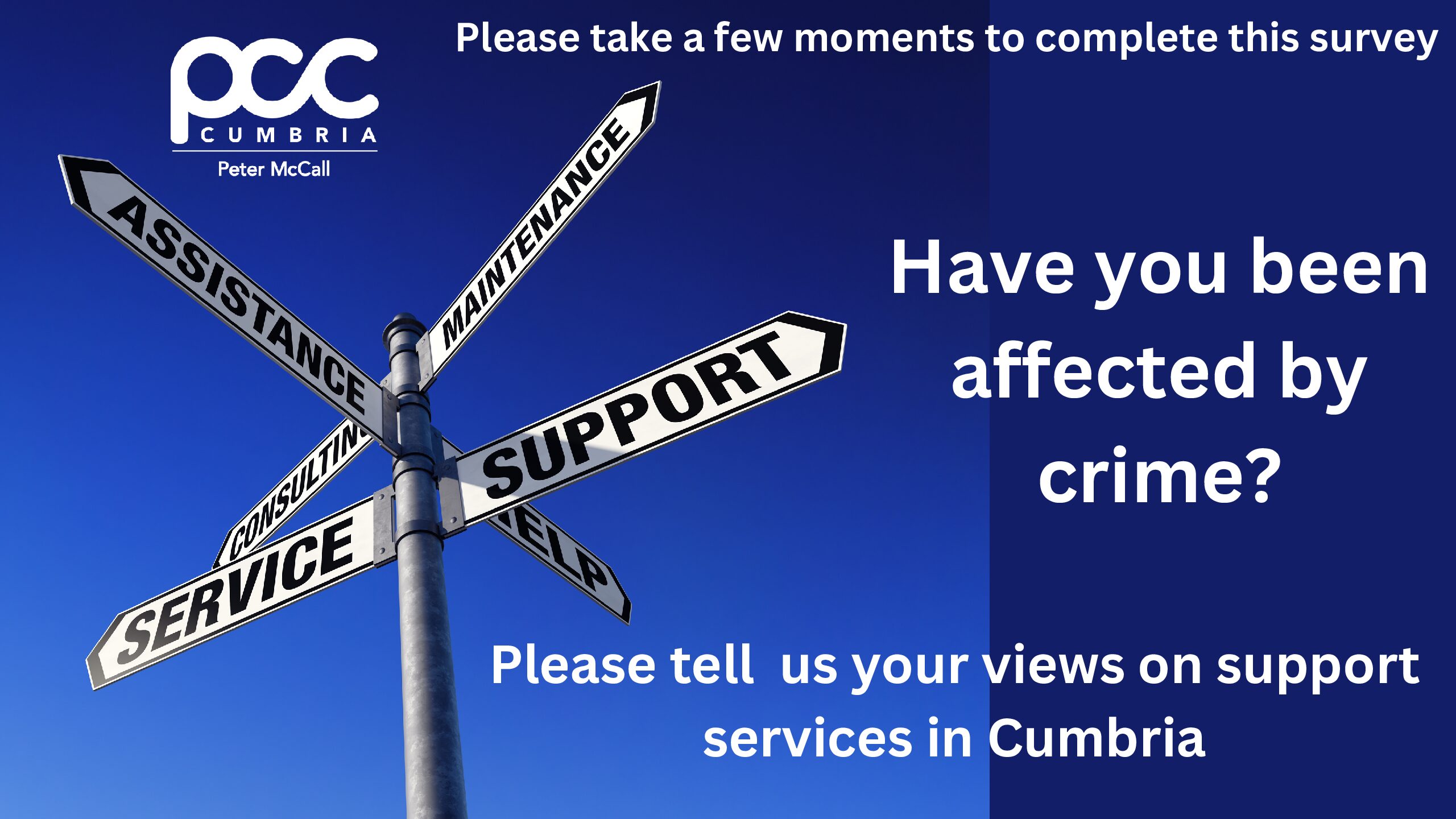 PFCC asks people their views on support services in Cumbria