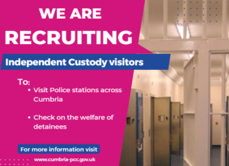 Recruitment is open for new Independent Custody Visitor Volunteers