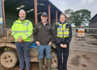 Deputy PFCC visits farm to see rural crime prevention in action